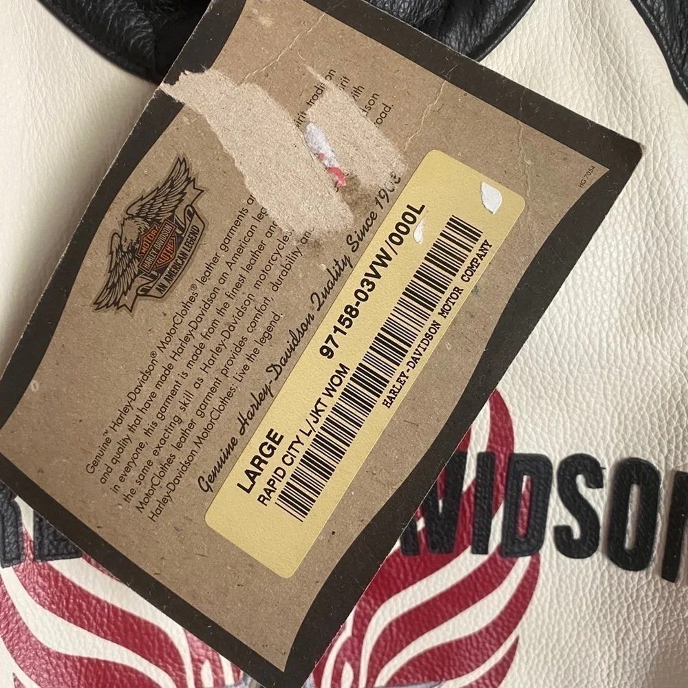 Women's Authentic Harley Davidson leather Jacket Color RAPID CITY Large NWT‌‌‌‌ - Picture 4 of 13